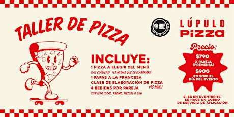 Taller de lúpulo pizza