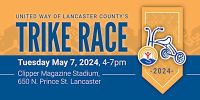 Imagem principal de United Way of Lancaster County's 2024 Trike Race