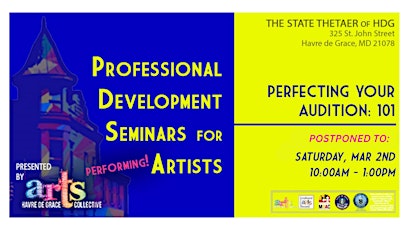 Professional Development Seminar for Artists: Perfecting Your Audition 101 primary image