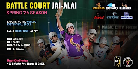 Battle Court Jai-Alai: Cyclones v. Devils!