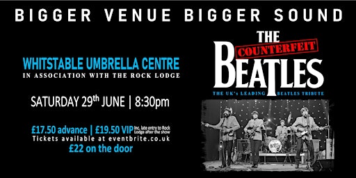 Imagem principal do evento The Counterfeit Beatles (Beatles Tribute), Live in Whitstable