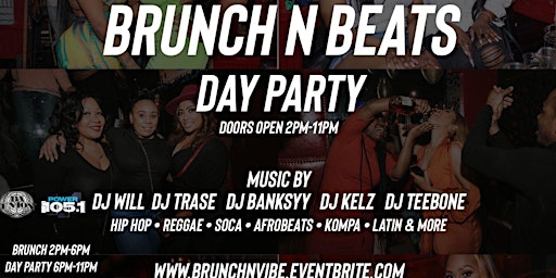Primaire afbeelding van All Day Saturday Brunch & Beats Day Party Experience at Katra Lounge
