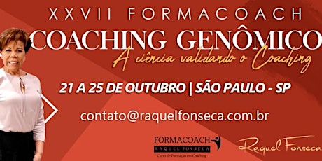 Imagem principal do evento FORMACOACH - Curso de Formação em Coaching Genômico I Outubro - São Paulo - 2019