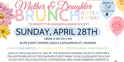 Imagen principal de Mother & Daughter Brunch, Kitten Shower!