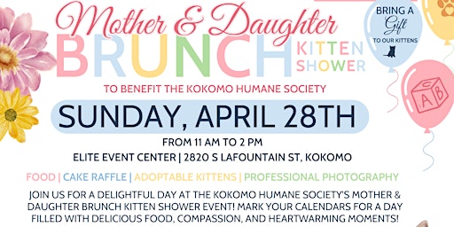 Imagen principal de Mother & Daughter Brunch, Kitten Shower!