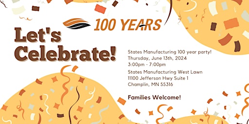 Primaire afbeelding van States MFG 100 Year Anniversary