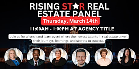 Imagem principal do evento Rising Star Real Estate Panel