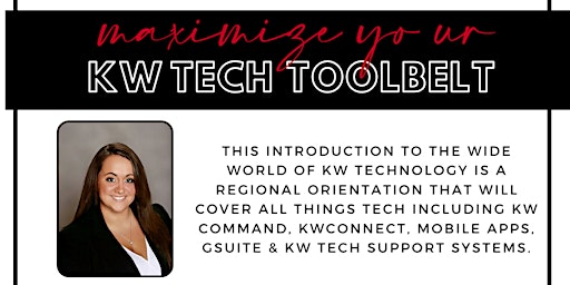 Imagem principal do evento Maximize Your KW Tech Toolbelt: Regional Tech Orientation
