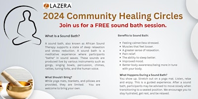 Imagem principal do evento Healing Circles - Community Sound Bath (WORTHY WEDNESDAY)