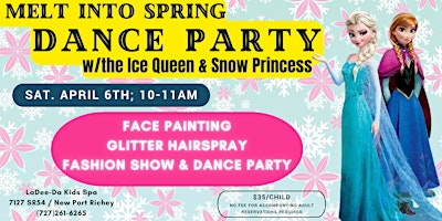 Ice Queen & Snow Princess Dance Party ~  New Port Richey Location primary image