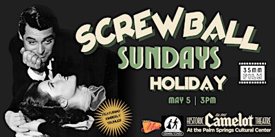 Imagem principal do evento Screwball Sundays: HOLIDAY on 35mm Film