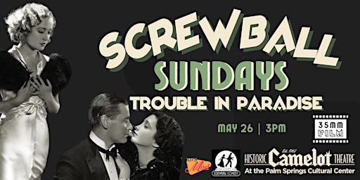Imagen principal de Screwball Sundays: TROUBLE IN PARADISE on 35mm Film
