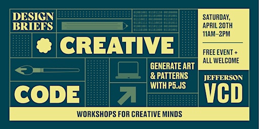 Primaire afbeelding van Creative Code: Generate Art + Patterns with P5.js Workshop