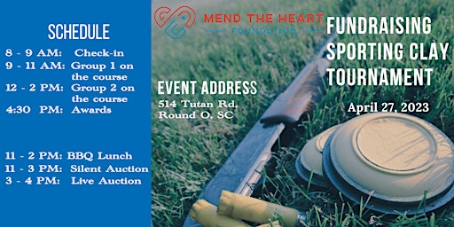 Image principale de Sporting Clay Shoot - Mend The Heart Foundation