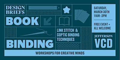 Primaire afbeelding van Book Binding: Link Stitch + Coptic Binding Techniques Workshop