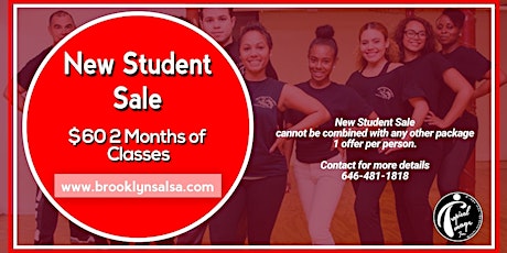 SALSA Dance Classes NEW STUDENT SALE -BKLYN Starts Sept 21 @ 4pm primary image