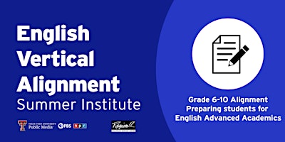 Imagem principal do evento English Vertical Alignment Summer Institute