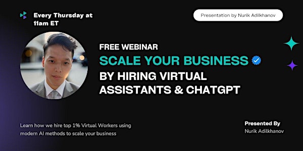 Scale Your Business By Hiring Virtual Assistants & CHAT GPT