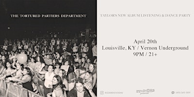 Immagine principale di THE TORTURED PARTIERS DEPARTMENT (album listening/dance party) - LOUISVILLE 