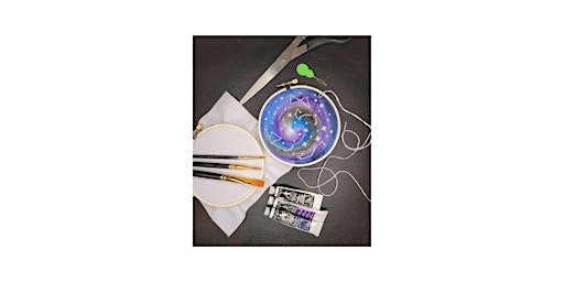 Night Sky: Watercolor Painting - Cross Stitch Class primary image