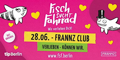 Imagem principal de Fisch sucht Fahrrad Berlin | Single Party | 28.06.24