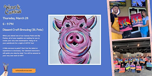 Imagem principal do evento St. Pete Paint Party – Spring Piggy