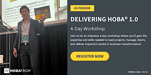 Imagem principal do evento Delivering HOBA® 1.0 4-Day Workshop