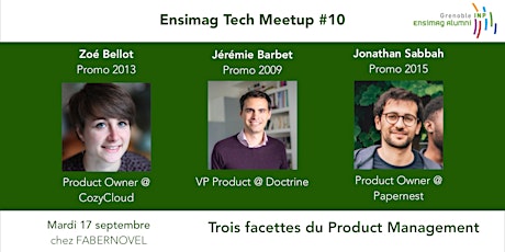 Ensimag Tech Meetup #10 - Trois facettes du Product Management