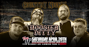 Imagem principal do evento Country Night w/ Hoosier Ditty at Tony Ds