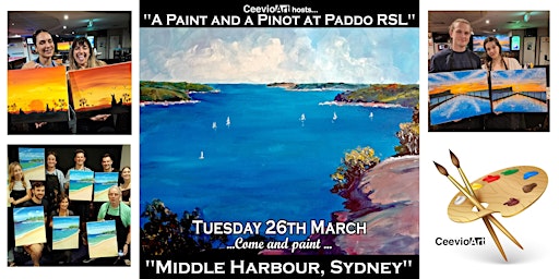 A Paint and a Pinot at Paddo RSL. "Middle Harbour, primary image