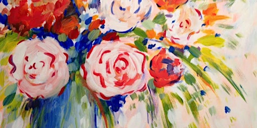 Immagine principale di Pinot's Poppin' Peonies - Paint and Sip by Classpop!™ 
