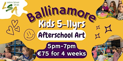 Imagem principal de (B) Kids Class, 5-11yrs After School 4 Wed's, 5-7pm, Apr 10, 17, 24, May 1