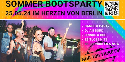 Sommer BOOTSPARTY im Herzen von Berlin! 25.05.24  primärbild
