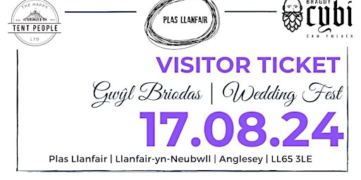 Image principale de GŴYL BRIODAS | WEDDING FEST 17 AUG 2024 VISITOR TICKET PLAS LLANFAIR