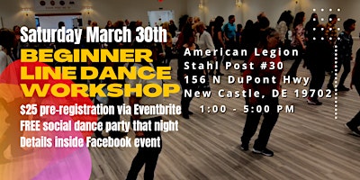 Primaire afbeelding van Beginner Line Dance Workshop