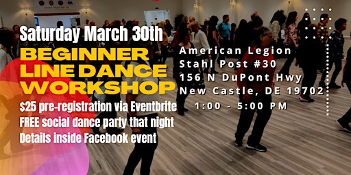 Image principale de Beginner Line Dance Workshop