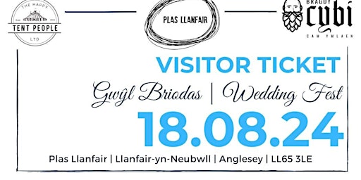 Image principale de GŴYL BRIODAS | WEDDING FEST 18 AUG 2024 VISITOR TICKET PLAS LLANFAIR