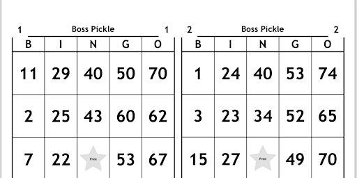 Hauptbild für Boss Pickle Bingo