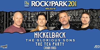 Imagem principal do evento Nickelback, The Glorious Sons, The Tea Party & Crown Lands