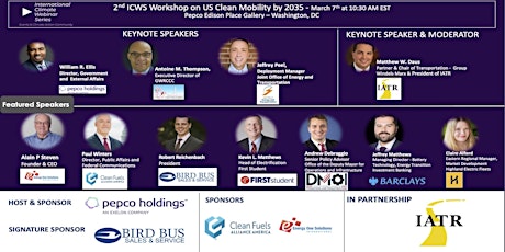 2nd ICWS Hybrid Workshop on US Clean Mobility by 2035 primary image