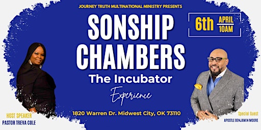 Image principale de Sonship Chambers: "The Incubator Experience"