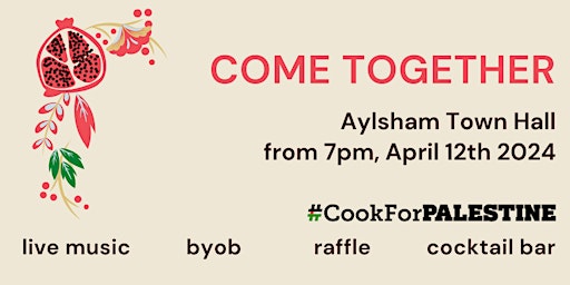 Primaire afbeelding van COME TOGETHER  ~ a fundraising supper.