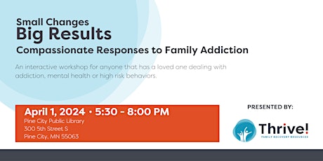 Small Changes, Big Results:  Compassionate Responses to Family Addiction