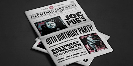 Joe Pug's 40th Birthday Party with support Justin Baker