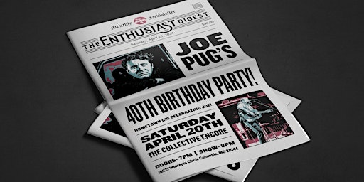 Image principale de Joe Pug's 40th Birthday Party with support Justin Baker