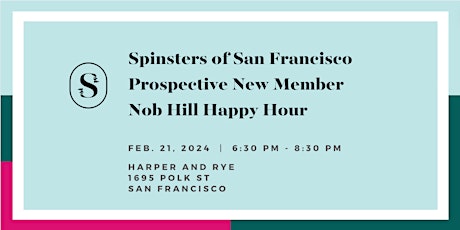 SOSF Prospective New Member Event: Nob Hill Happy Hour primary image