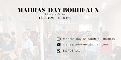 Primaire afbeelding van Bordeaux : Madras Day - 1 juin 2024