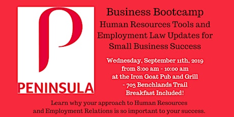 Business Bootcamp - Human Resource Tools and Employment Law Updates primary image