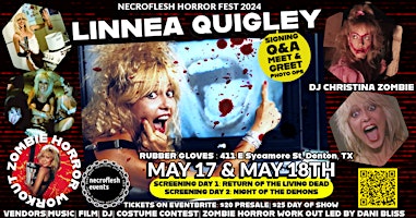 Imagem principal do evento Necroflesh Horror Fest w/ Linnea Quigley