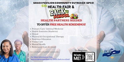 Image principale de Health Partners Needed to Offer Free Health Screenings!